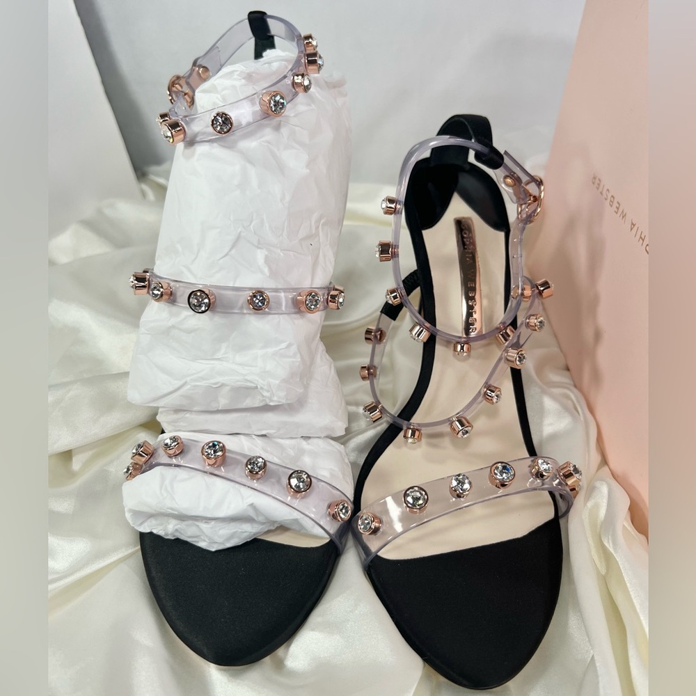 NEW LUXURY Sophia Webster Rosalind Gem Studded Heel Sandal size 42. US 11.5 - Picture 10 of 12